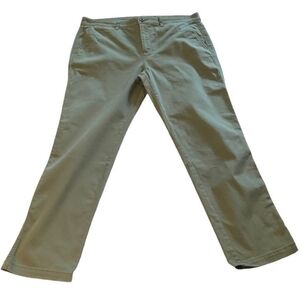 Lauren Ralph Lauren Stretch Cotton Blend Pants, 14, Green